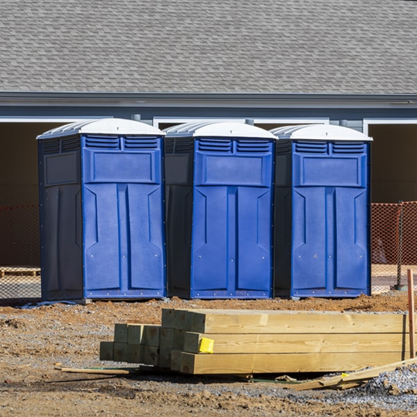 how can i report damages or issues with the porta potties during my rental period in Dolliver